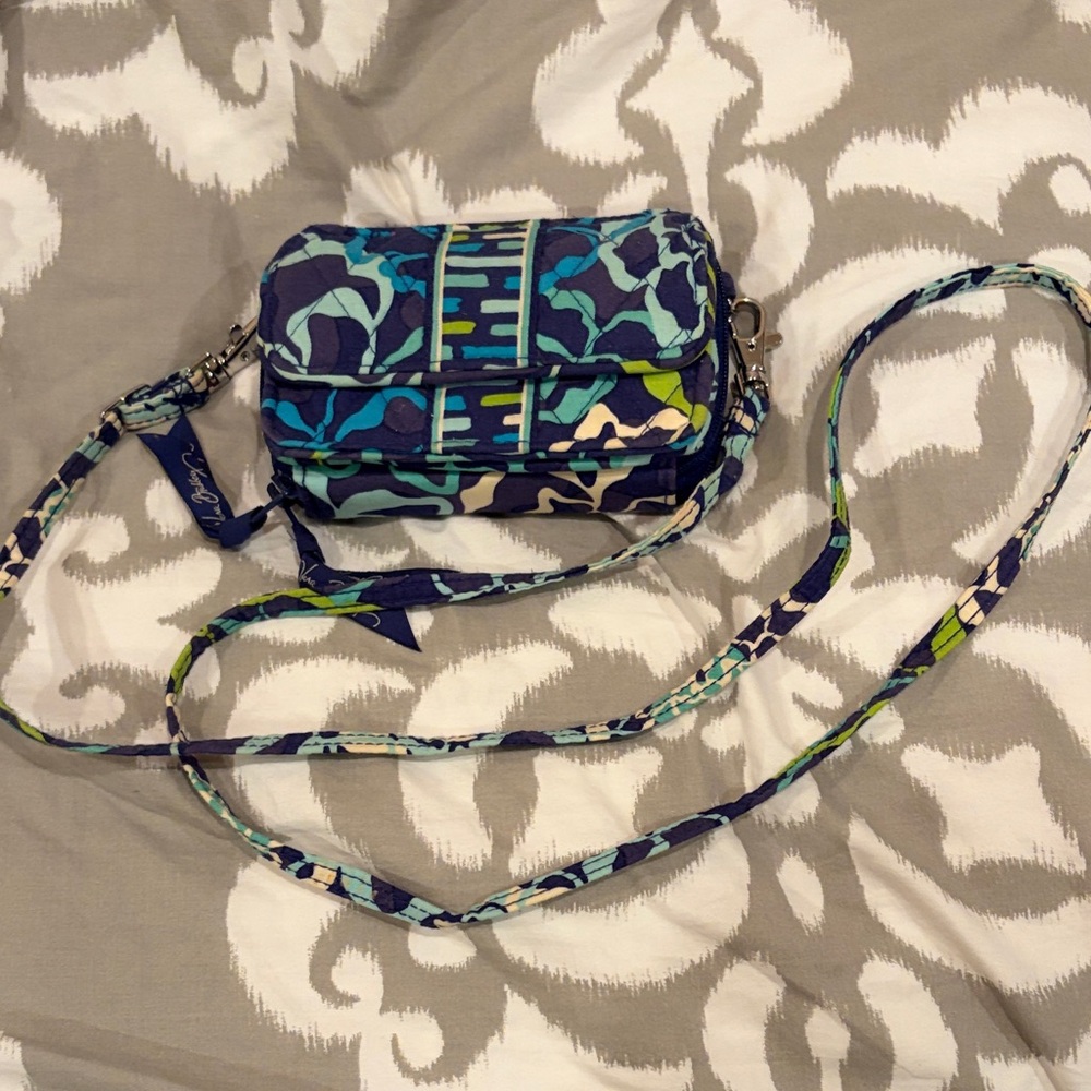 Vera Bradley Vibrant Blue and Green Crossbody Bag